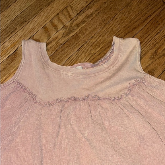 Eri + Ali Chic Ruffled Tank Top in Blush - Picture 5 of 11